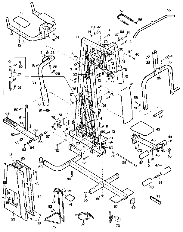 Proform PF200117 unit parts diagram