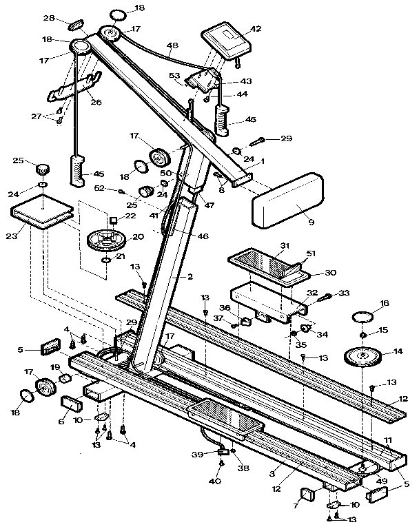 Proform PF600510 unit parts diagram