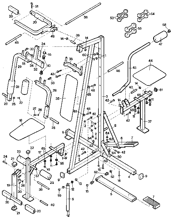 Proform PF813020 unit parts diagram