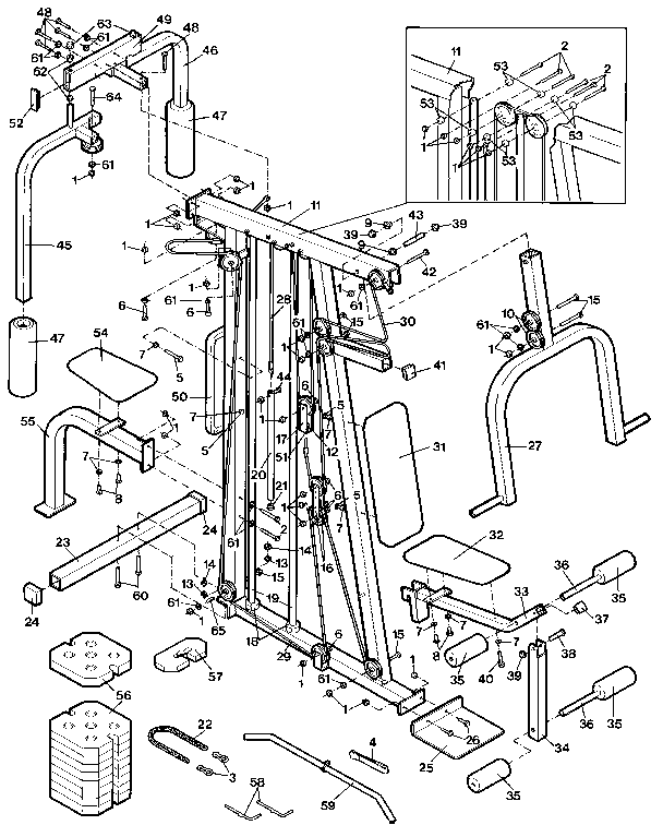 Proform 159211 unit parts diagram