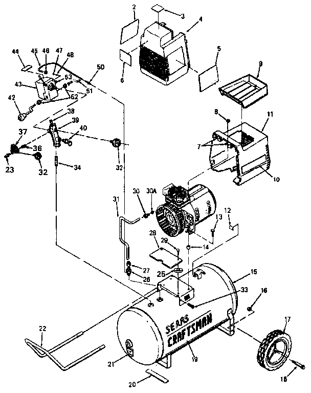 Craftsman 919155732 air compressor diagram