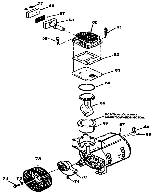 Craftsman 919155732 compressor pump diagram