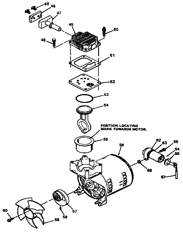 Craftsman 919153420 compressor pump diagram