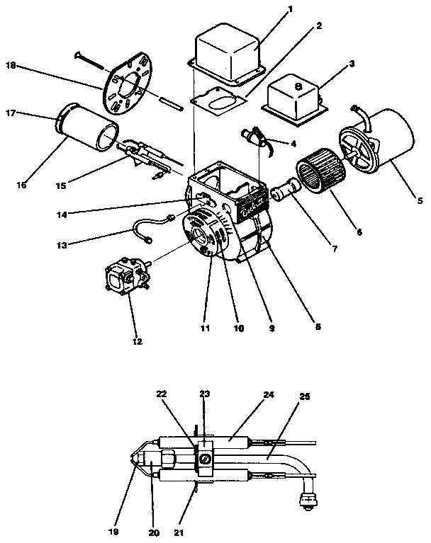 ICP NL0D084FF01 blower assembly diagram