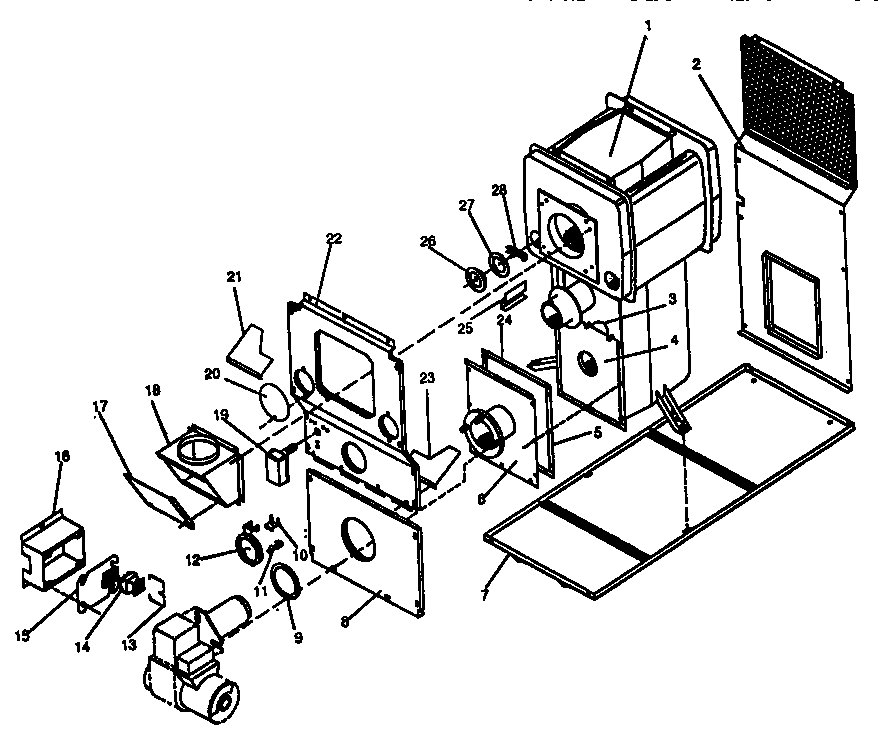 ICP NL0D105FF01 burner assembly diagram