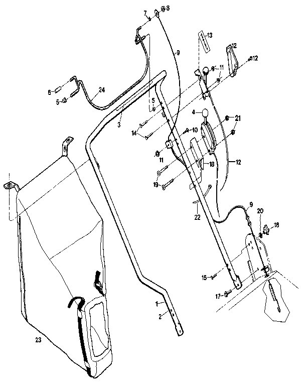 Craftsman 79883 handle assembly diagram