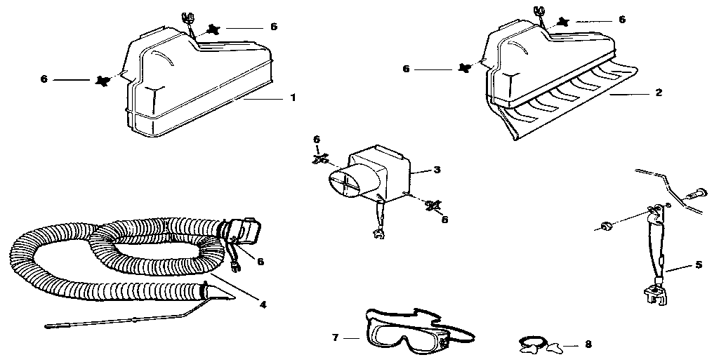 Craftsman 79883 attachments and accessories diagram