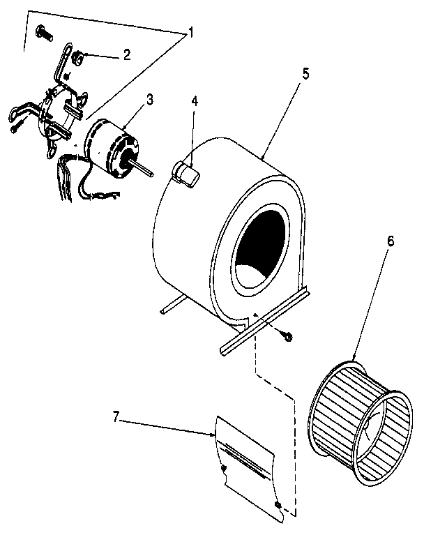 ICP NDGK100KG07 blower diagram