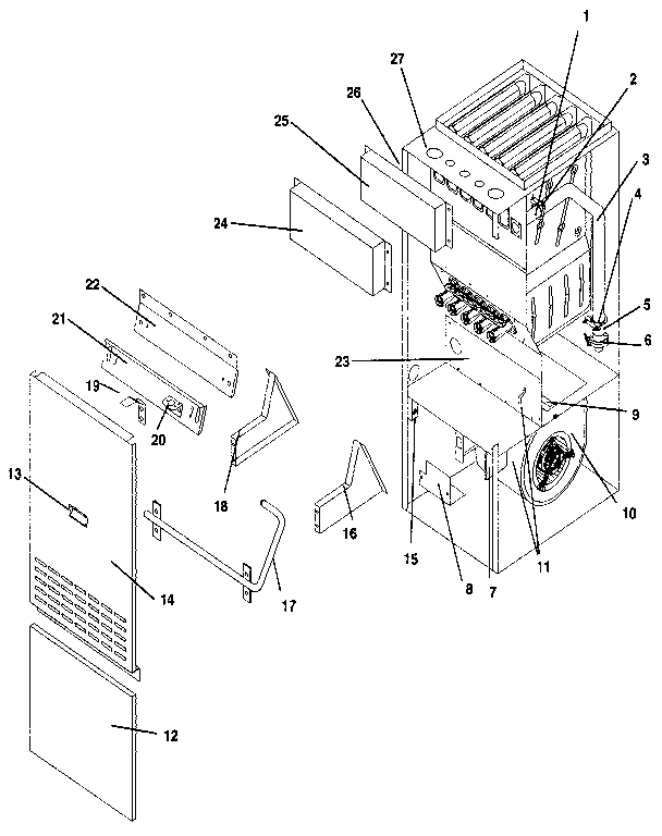 ICP NUGK125DK09 non-functional replacement diagram