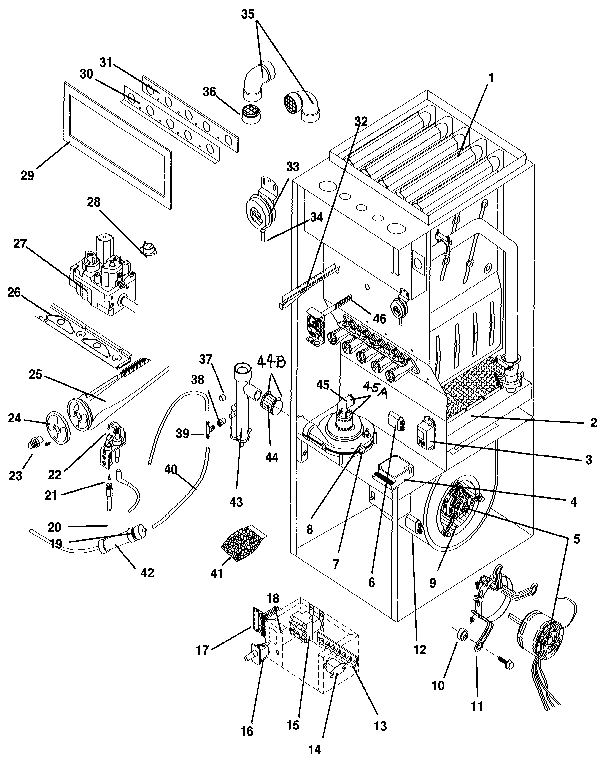 ICP NUGK040KF08 functional replacement diagram