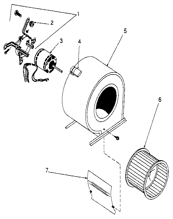 ICP NDLK075DF08 blower diagram