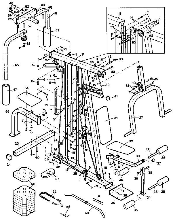 Lifestyler 831159212 unit parts diagram