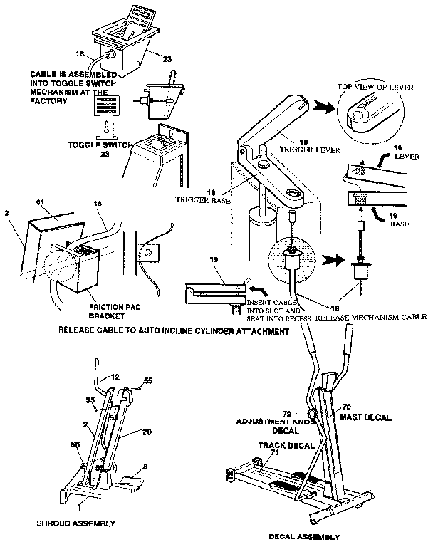 Lifestyler 35429062-1 shroud and decal assembly diagram