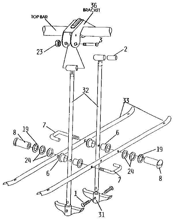Sears 512725489 glide ride hanger diagram