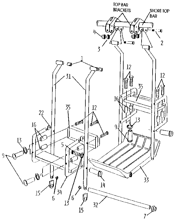 Sears 512725489 lawn swing diagram