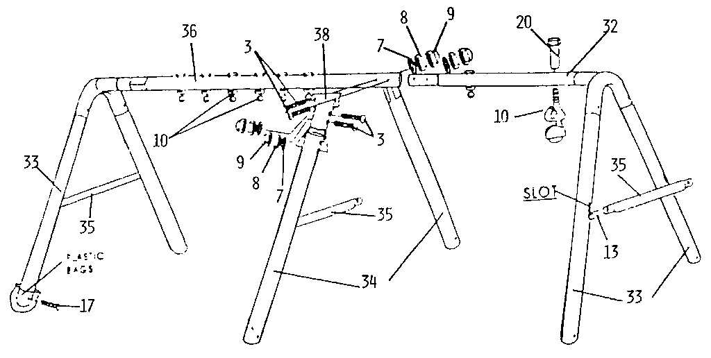 Sears 512720969 a-frame assembly diagram
