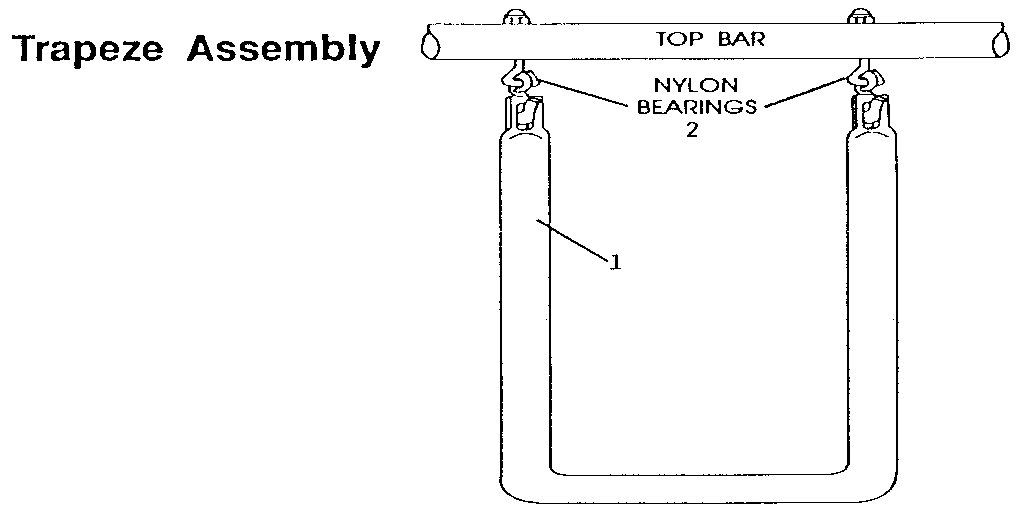 Sears 512720969 trapeze assembly diagram