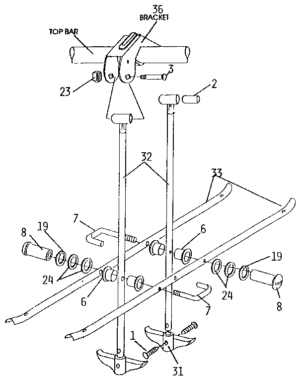 Sears 512720969 glide ride hanger diagram