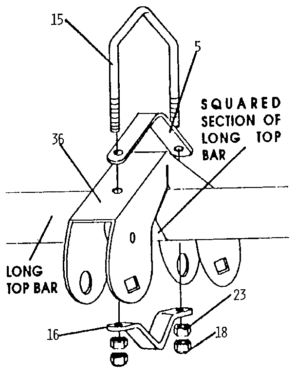 Sears 512720969 top bar bracket diagram
