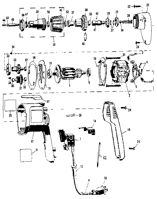 DeWalt D254-O4 unit parts diagram
