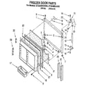 Whirlpool ET25DMXAW00 freezer door diagram
