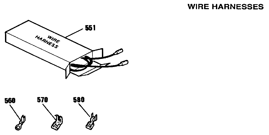 Sears 9117138182 wire harnesses diagram