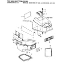 Craftsman 225581506 top and bottom cowl diagram