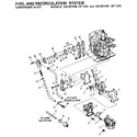 Craftsman 225581506 fuel and recirculation system diagram