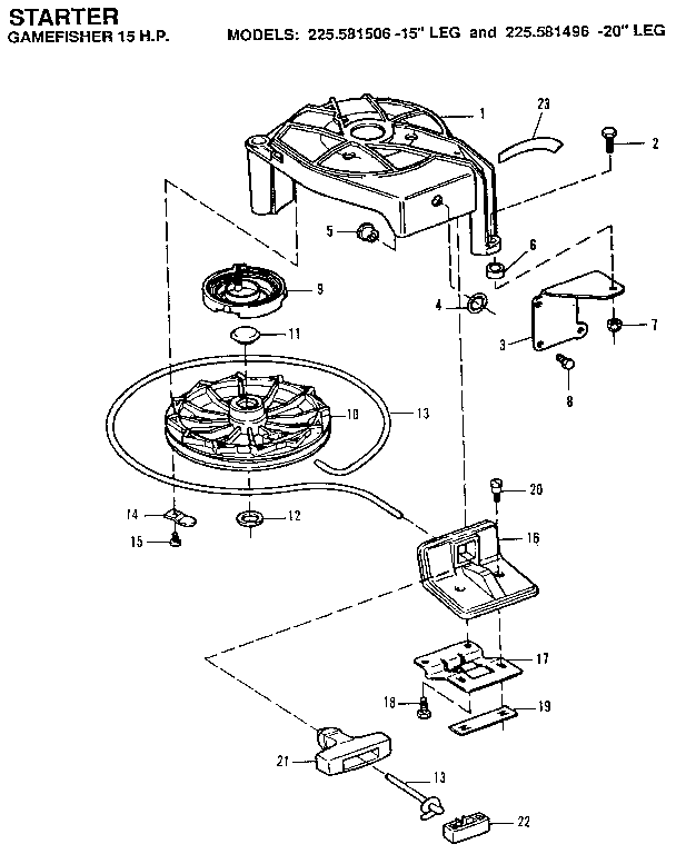 Craftsman 225581506 starter diagram
