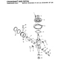 Craftsman 225581506 crankshaft and piston diagram