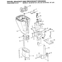 Craftsman 225581506 swivel bracket and driveshaft housing diagram