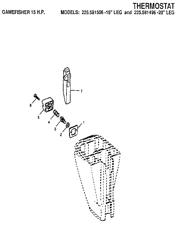 Craftsman 225581506 thermostat diagram