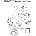 Craftsman 225581996 top and bottom cowl diagram