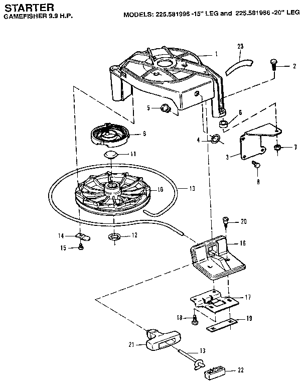 Craftsman 225581996 starter diagram
