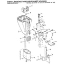 Craftsman 225581996 swivel bracket and driveshaft housing diagram
