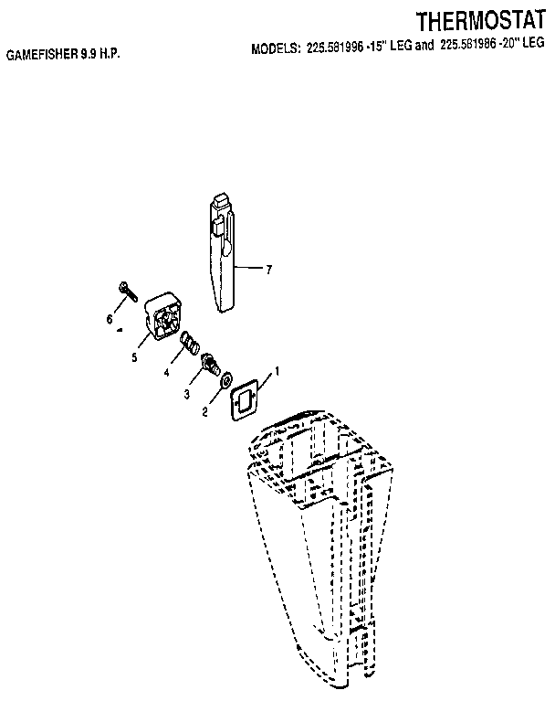 Craftsman 225581996 thermostat diagram