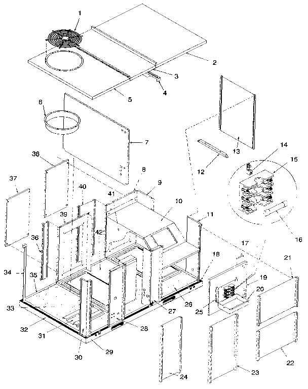 ICP PHA120N2SA non-functional replacement parts diagram
