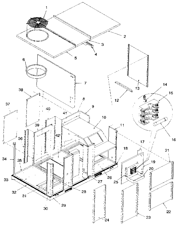 ICP PHA090N2HA non-functional replacement parts diagram
