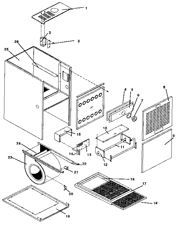 ICP NUG5100BKA2 non-functional replacement diagram