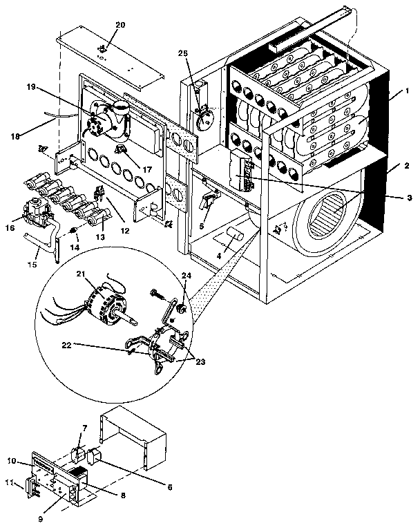 ICP NUG5050BEA2 functional replacement diagram