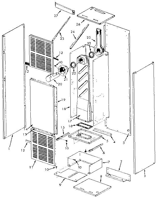 Kenmore 867758140 non-functional replacement parts diagram