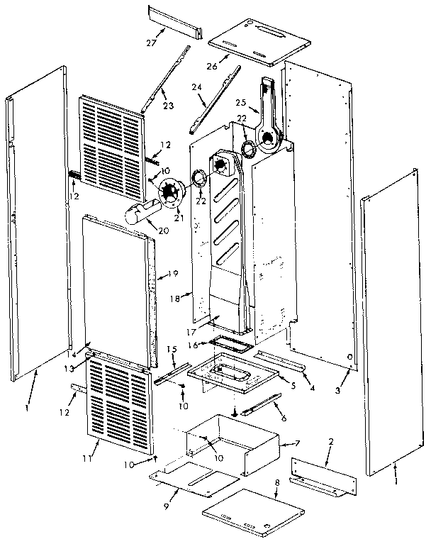 Kenmore 867758150 non-functional replacement parts diagram