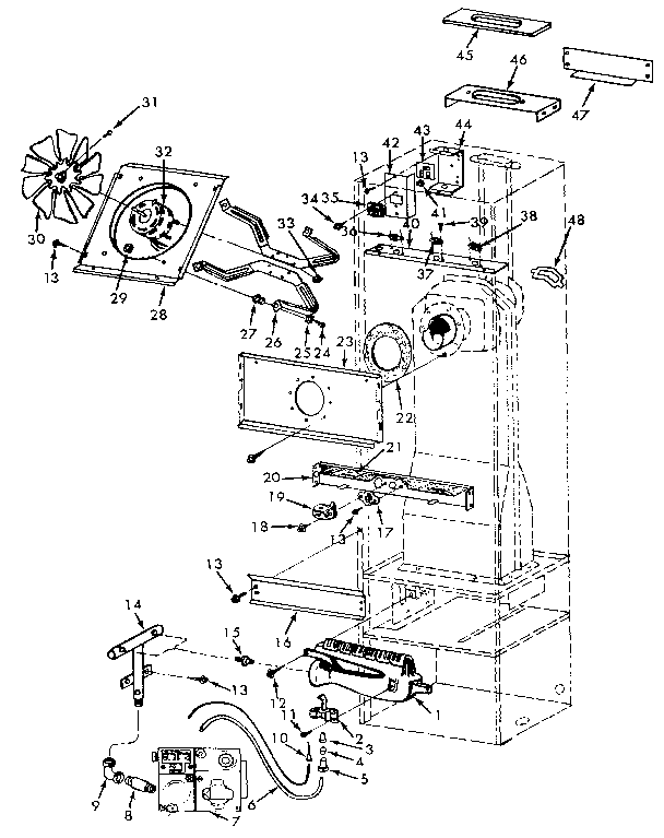 Kenmore 867758150 functional replacement parts diagram
