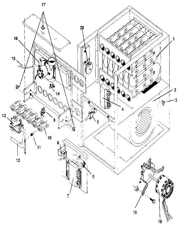 ICP NTC5100BHB1 functional replacement diagram