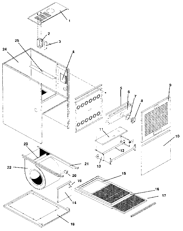 ICP NTC5125BKB1 non-functional replacement diagram