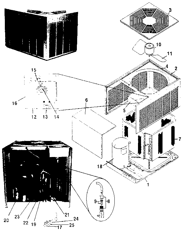 Rheem PLA018J replacement parts diagram