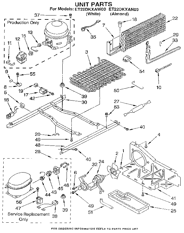 Whirlpool ET22DKXAW00 unit diagram