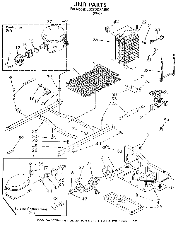 Whirlpool ED27DQXAB03 unit diagram