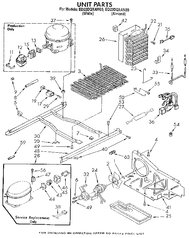 Whirlpool ED22DQXAW00 unit diagram