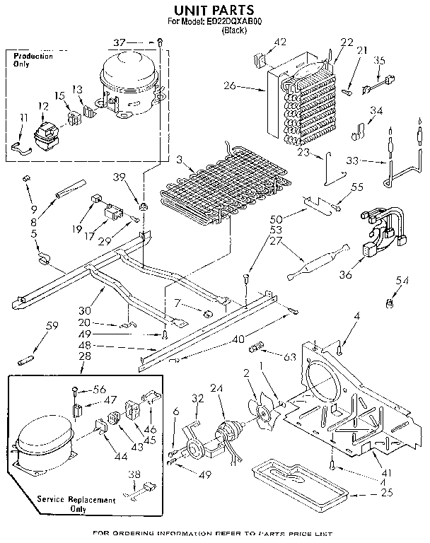 Whirlpool ED22DQXAB00 unit diagram